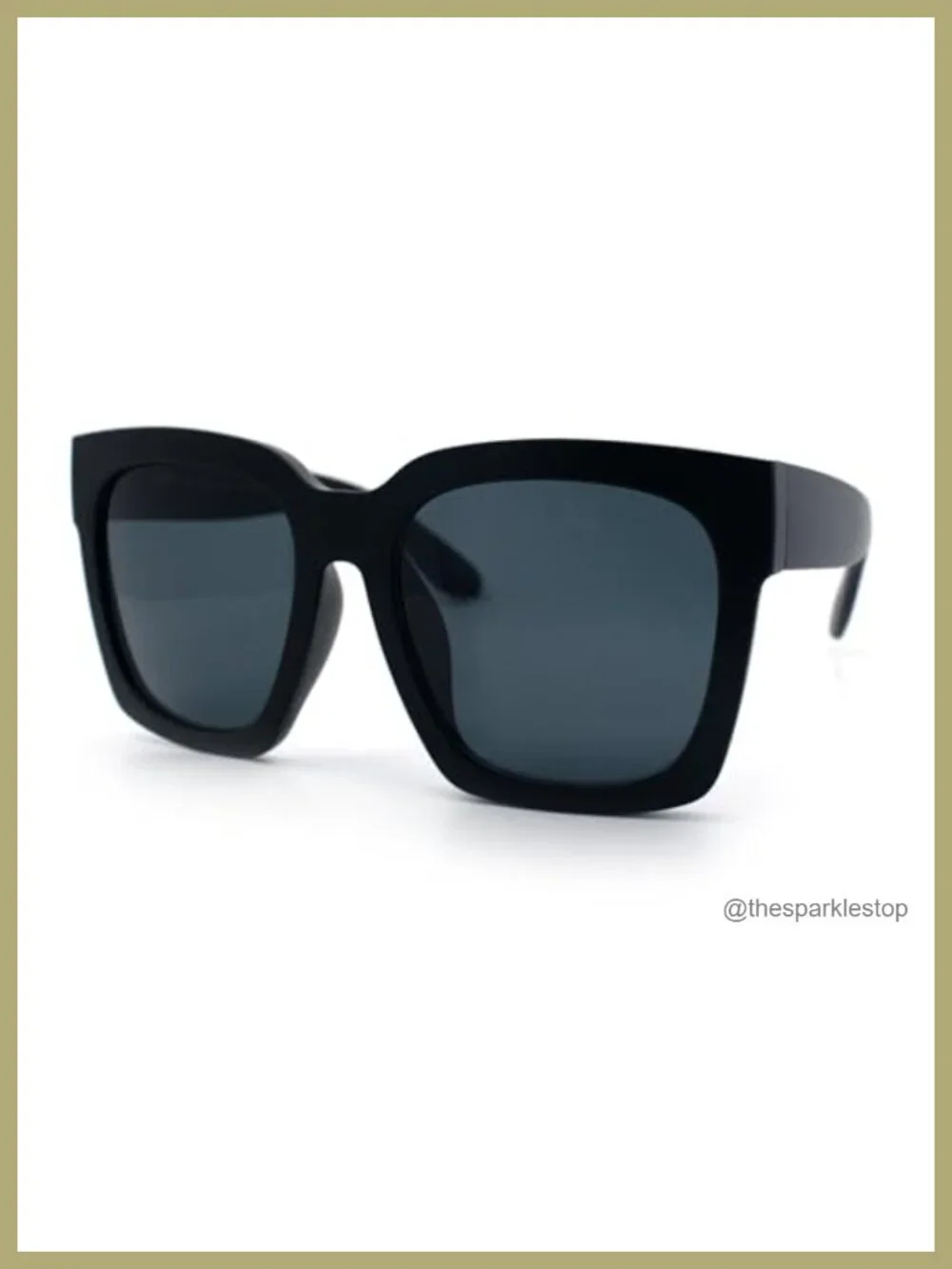 Oversized Rectangular Sunglasses for Women UV400 Protection